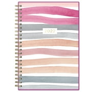 2022 Weekly Monthly Planner, 5" x 8", by Kelly Ventura for Blue Sky, Pink Stripe