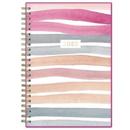 2022 Weekly Monthly Planner, 5" x 8", by Kelly Ventura for Blue Sky, Pink Stripe