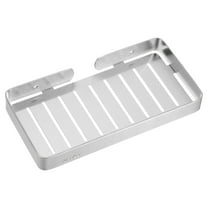 Soap Dish Holder, 304 Stainless Steel Wall Mounted Soap Tray for Shower Wall Kitchen Counter  (Brushed Silver)