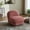 Coral, variant on Velvet Swivel Accent Chair with 360-Degree Rotation, Plush Upholstered Pumpkin-Shaped Seat on Sturdy Metal Base for Living Room, Bedroom or Office Comfort