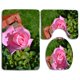 thumbnail image 1 of ABPHQTO Rosa de Colorado Juego de alfombras de baño de 3 piezas Alfombra de baño Alfombra de contorno y tapa de inodoro, 1 of 2
