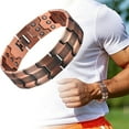 thumbnail image 2 of Men'S Bracelet - Magnetic Red Copper Men'S Bracelet -Pretty Magnetic Healing Copper Peace Healing - Natural Tone for Women and Men., 2 of 9