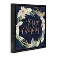 thumbnail image 3 of Stupell Industries Farmhouse Traditional Christmas Wreath Black Floating Frame Canvas Art, 18 x 18, by Grace Popp, 3 of 8