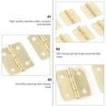 thumbnail image 2 of Taxenne 20pcs Hinges Miniature 1: Miniature Furniture Cabinet Closet With 80 Screws Yellow, 2 of 10