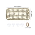 thumbnail image 3 of Cififendec Hand Woven Reptile Hammock, 15.74"×7.09", Suction Cup Hanging Lizard Snake Climbing Bed Natural Fiber Terrarium Landscape Decor for Amphibian Habitat, 3 of 5