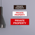 thumbnail image 3 of Basic Private Property Sign (Black) - Small, 3 of 5