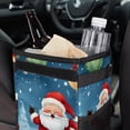 thumbnail image 6 of Santa Claus Foldable Car Trash Can with Lid, Leak-Proof Mini Trash Can, Hanging Storage Bag - Car Trash Bin for Clean and Organized Rides, 6 of 6