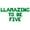 Green, variant on Letter Balloons - LLAMAZING TO BE FIVE 16" Inch Alphabet Letters Foil Mylar Balloon 5th Birthday Party Banner (Gold)