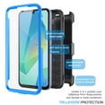 thumbnail image 4 of Ebizware Samsung Galaxy A16 5G Case with [Built-in Screen Protector] and Swivel Holster Belt Clip, Military Grade Heavy Duty Protective Defender Kickstand Phone Case Cover for Galaxy A16 5G - Blue, 4 of 10