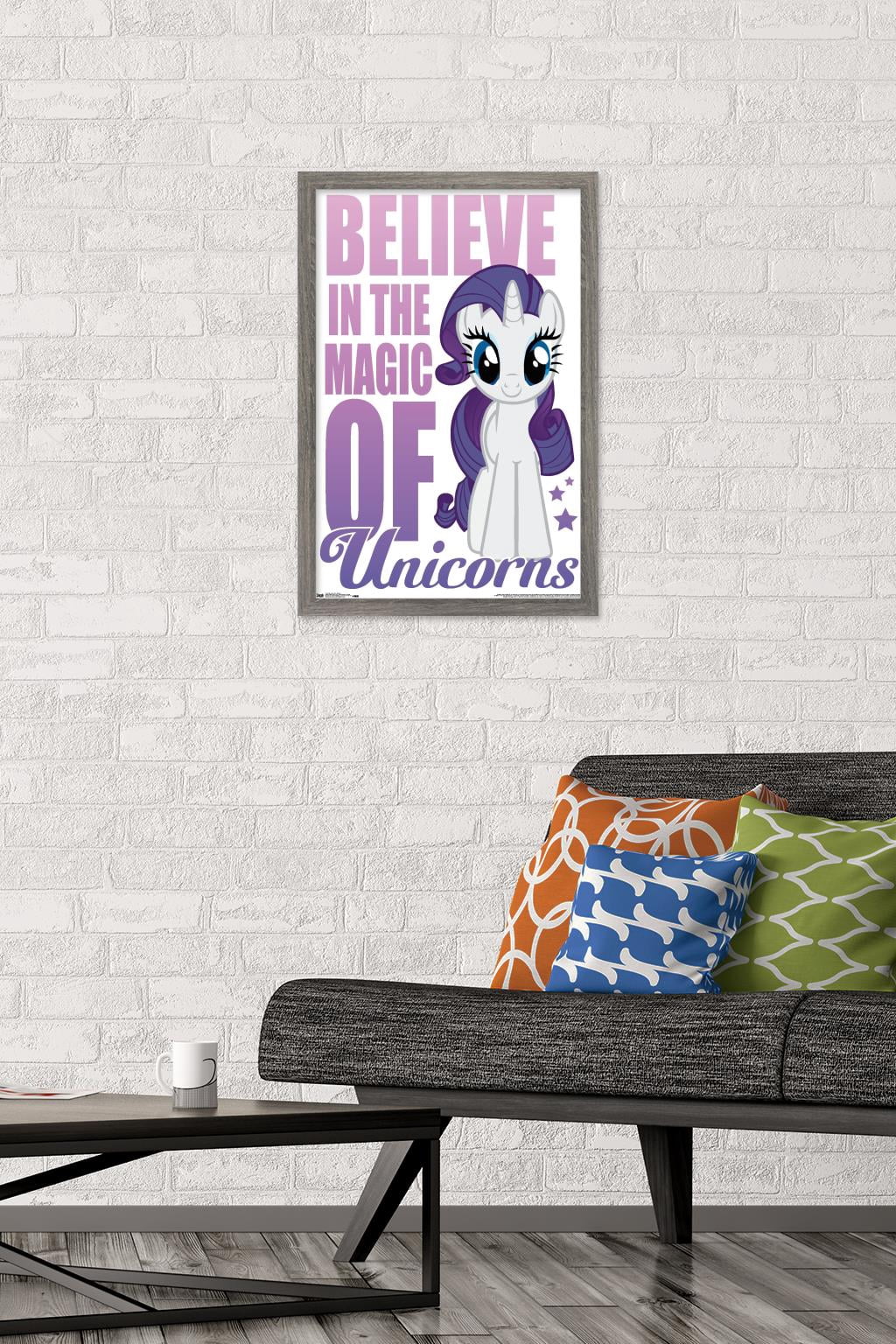 Hasbro My Little Pony - Believe Wall Poster, 14.725" x 22.375", Framed