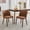 2-pack PU | Brown, variant on Modern Wingback Dining Chairs Set of 2, Upholstered Linen Kitchen Chairs with Thick Cushions, Ergonomic High Back and Rubberwood Legs, Comfortable Dining Room Seating 2-Pack, Linen, Gery