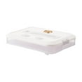 thumbnail image 2 of Stackable Plastic Cookie Containers with Lids,Airtight Storage Box for Cookies and Dumplings,Multi-Functional Storage Box,Food Storage,White,1 Layer, 2 of 10
