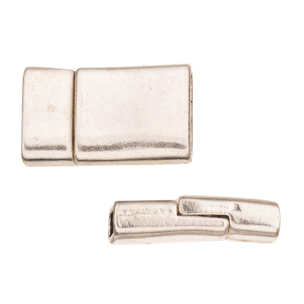 Details about   #BKST S BUCKLE KEEPERS W/ SMOOTH TEXTURE for 1/4" Leather Lace SILVER Set-of-6 