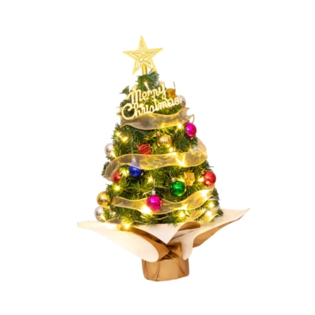 Mini árbol de Navidad Macarena con luces verde 60 cm