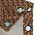 thumbnail image 5 of Ambesonne Brown Grommet Curtain, Indonesian Parang Barong, 50" x 54", Brown Apricot Caramel, 5 of 6
