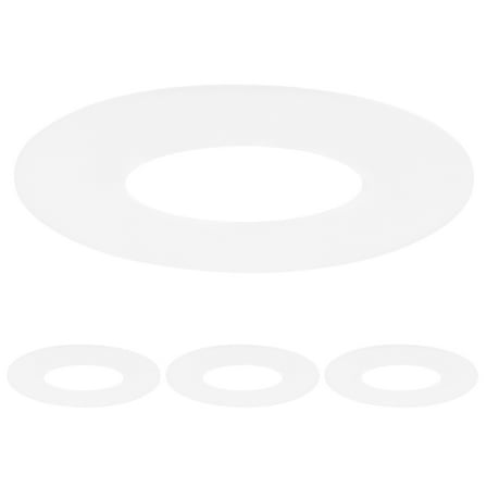 Uxcell 4-Pack Goof Rings for 4" Recessed Lights, 3.8" ID 5.2" OD Durable Plastic Trim Ring Flush Mount White