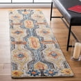 thumbnail image 2 of SAFAVIEH Trace Constantina Geometric Runner Rug, Grey/Blue, 2'3" x 12', 2 of 10