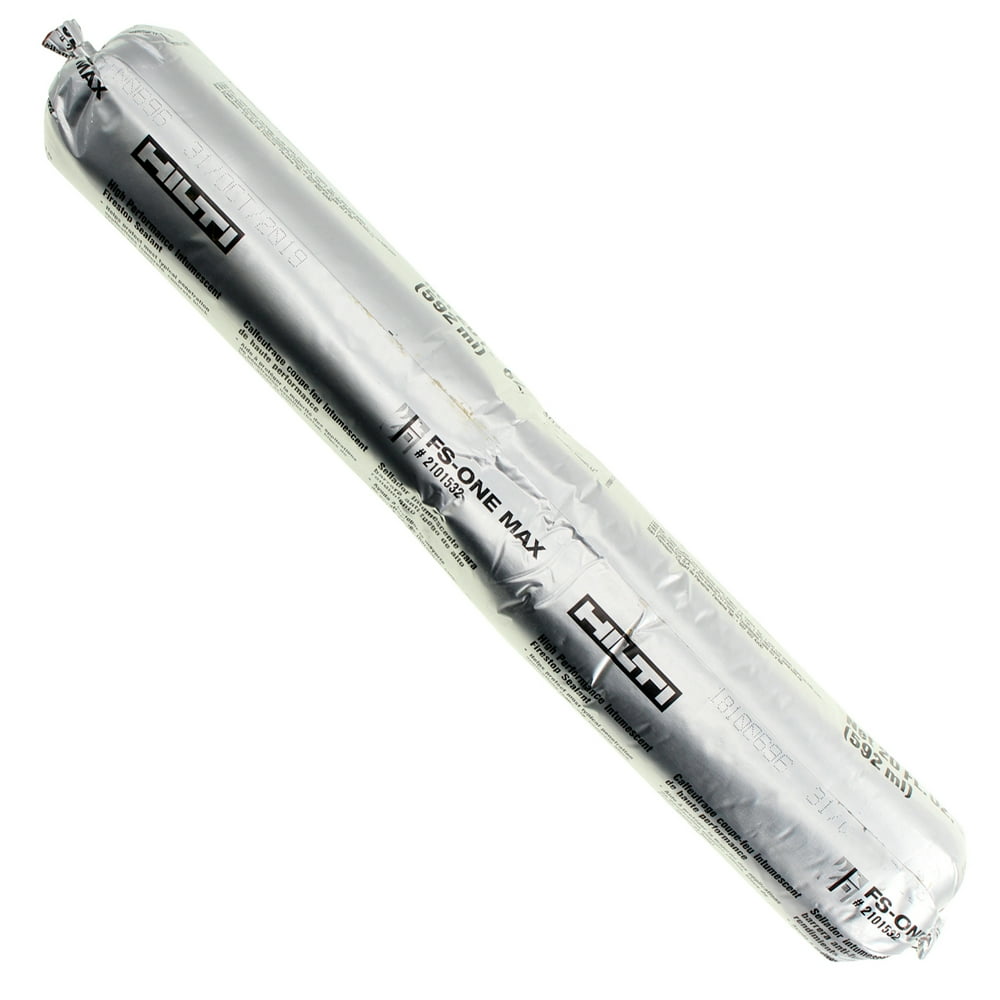 Hilti 2101532 FSOneMax Firestop Sealant Intumescent, SausageTube, 20oz
