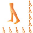 thumbnail image 1 of Jumpingount Paquete de 4 calcetines hasta el muslo de 32 cm, botas tipo calcetín, medias hasta el muslo naranja 10Conjunto, 1 of 6