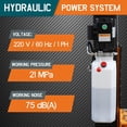 thumbnail image 6 of Jocisland 12000lbs Two Post Car Lift, Overhead Hydraulic Auto Vehicle Lift with 2+3 Arm Design, Hoist Equipment for Truck & SUV, 220V 60HZ 1PH, 6 of 9