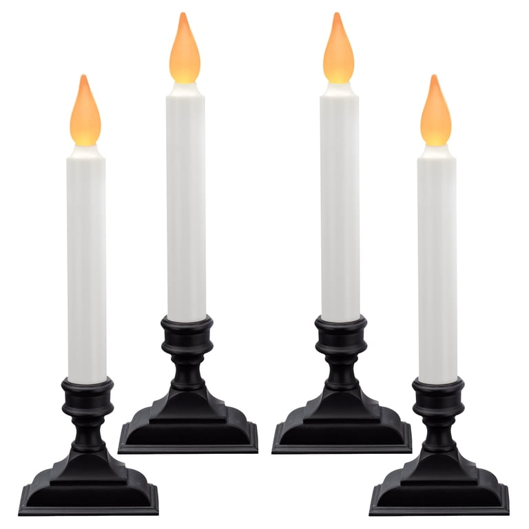 612 Vermont Battery Operated LED Window Candles, Pack of 4 photo 1