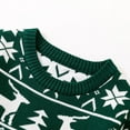thumbnail image 6 of KHONTS Toddler Boy Girl Christmas Sweater Pullover Reindeer Snowman Sweatshirts Winter and Fall Warm Soft Cute Casual Tops,Sizes 18M-6Y Dark Green 100, 6 of 9