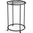 Nefoso Clothing Garment Rack,Round Clothes Rack with 4 Universal Wheels