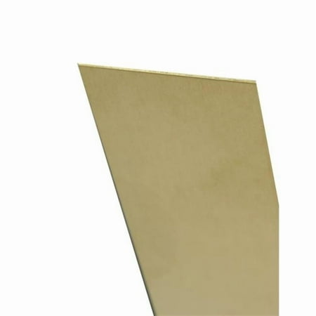 K&S Sheet 6"W X 12" L 0.040 " T Brass, Solid Brass Shrinkwrapped