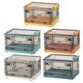 thumbnail image 4 of WETLA Large Storage Box with Lid, 15.35" x 11.42" x 9.45" Stackable Plastic Storage Bins, Heavy Duty Kids Toys Clothes Organizer Container, Multi-Purpose Organizer Case, 4 of 6