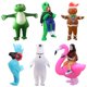 thumbnail image 2 of stock Listo disfraz Inflable De Dinosaurio alien sumo Polla Tiburón Flamenco Fiesta Disfraces Unicornio Traje cosplay Halloween Para Adultos Niños, 2 of 4
