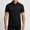 Black-C, variant on Mens Ultra Soft Bamboo Viscose Zipper Polo Shirt Lightweight Cooling Short Sleeve Casual Collared Golf Shirt Big & Tall Size M-5XL Black-A