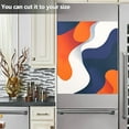 thumbnail image 3 of Yayeee Magnetic Dishwasher Cover for The Front Decoration Home Kitchen Machine Sticker Protector, Blue Abstract Wavy, 3 of 6