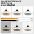 thumbnail image 2 of 1 Piece Screw in Ceiling Fan in Light Socket E26 30W Dimmable Socket Fan Small Ceiling Fan with Light,Plug in Light Bulb Ceiling Fan, 2 of 8