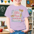 thumbnail image 2 of SGMVNU Girls Third Grade T Shirts Short Sleeve Crew Neck Relaxed Fit Graphic Shirt Tops Back to School Clothes, Size 9-10 Years, Purple, 2 of 7