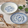 thumbnail image 3 of Fitz and Floyd Sicily Blue Serve Bowl Platter Set, 3 of 13
