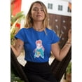thumbnail image 2 of Manga Girl W Kimono T-Shirt Women -Image by Shutterstock, Female Large, 2 of 4