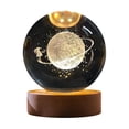 thumbnail image 2 of Calming Stellar Spheres The Saturn And The Solar System Crystal Night Light 2.35 Inch Happy Lamps Changing For Bedroom Living Room Decor, 2 of 5