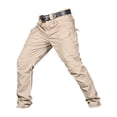 thumbnail image 1 of Pantalones De Trabajo Tipo Cargo Informales Para Hombre, Pantalones Amy, Con Múltiples Bolsillos, Color Caqui_XXL Sunnimix Pantalones tipo cargo, 1 of 8