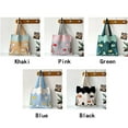 thumbnail image 4 of Cute Casual Cartoon Octopus Pattern Large Capacity Knitted Shoulder Bag Handbags Shopping Bags Tote Bags BLACK, 4 of 8