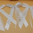 thumbnail image 3 of Fiudx Lazos de Boda, Elegante Decoración En Blanco Satinado, Paquete con Diseño de Corazón Romántico, Decoración Versátil para Coches, Mesas, Compromisos, Perfectos para Bodas y Celebraciones Navideñ, 3 of 6