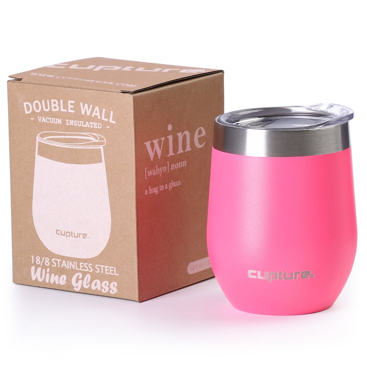 Stainless Steel Wine Tumblers with Lids 12 Oz Insulated Wine Tumbler  Stemless Double Wall Vacuum Wine Glass Coffee - AliExpress