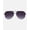 Purple/Black, variant on Unisex Metal Double-Bridge Aviator Polarized Sunglasses | Walker
