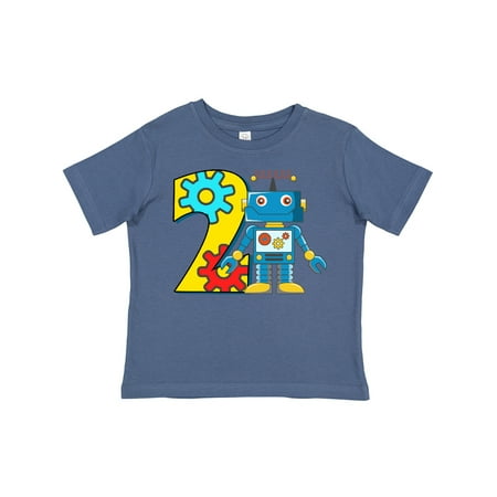 

Inktastic 2nd Birthday Robot Gift Toddler Boy or Toddler Girl T-Shirt