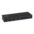 thumbnail image 2 of ATEN US3344I - USB peripheral sharing switch - 4 x USB 3.2 Gen 1 - desktop, rack-mountable - DC power, 2 of 4