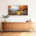 thumbnail image 4 of TOARTi Forest Tree Framed Canvas Wall Art Vintage Wildflowers Autumn Painting Nature Scenery Decor for Living Room Bedroom Farmhouse 20x40 Inch, 4 of 10