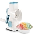 thumbnail image 1 of KEOUKE Rotary Ice Shaver Manual White - Stainless Steel Blade, Quick Labor-Saving Handle, Safe Stable Suction Base, Home Using Snow Cone Machine for, 1 of 6