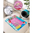thumbnail image 5 of Summer Dish Drying Mat for Kitchen Counter, Super Absorbent Quick Dry Coffee Bar Mat Pad Thin Diatomaceous Sink Mat Non Slip Dish Drainer Mat 23.5x15.5 Tropical Plants Botanical Watermelon Ice Cream, 5 of 6