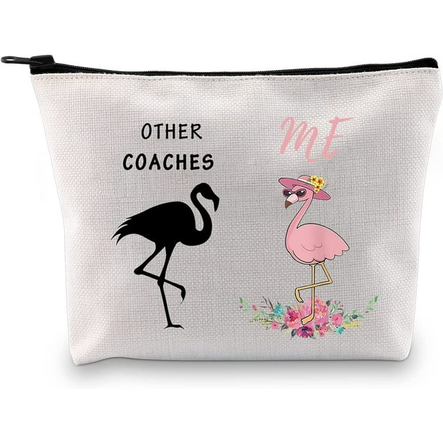 Coaches Gift for Women Other Coaches Me Football Baseball Cheer Coaches Zipper Pouch Cosmetic Makeup Bag Coaches Birthday Gift