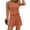 Brown, variant on Women's Solid Color Sleeveless Shoulder Strap Tied Shorts Jumpsuit with Cinched Waist Tight Fit Breathable and Comfortable Yoga Fitness Summer and Spring Sports Jumpsuit(Gray,S)