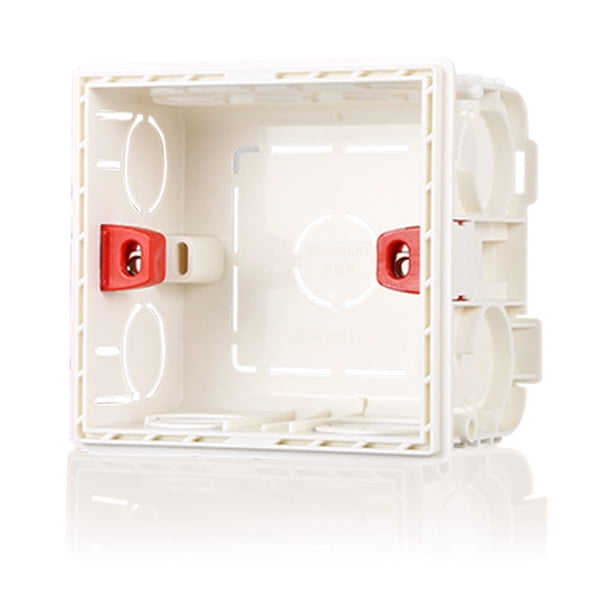 Yuarrent Cableado Caja posterior Mano de obra Caja de enchufe Organización Artesanía Práctico Contenedor de alambre Resistencia al desgaste Montado en Type3 NO3 Yuarrent HA002040-01B